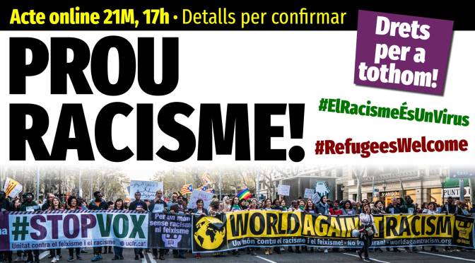 21M online, #WorldAgainstRacism,  #RefugeesWelcome
